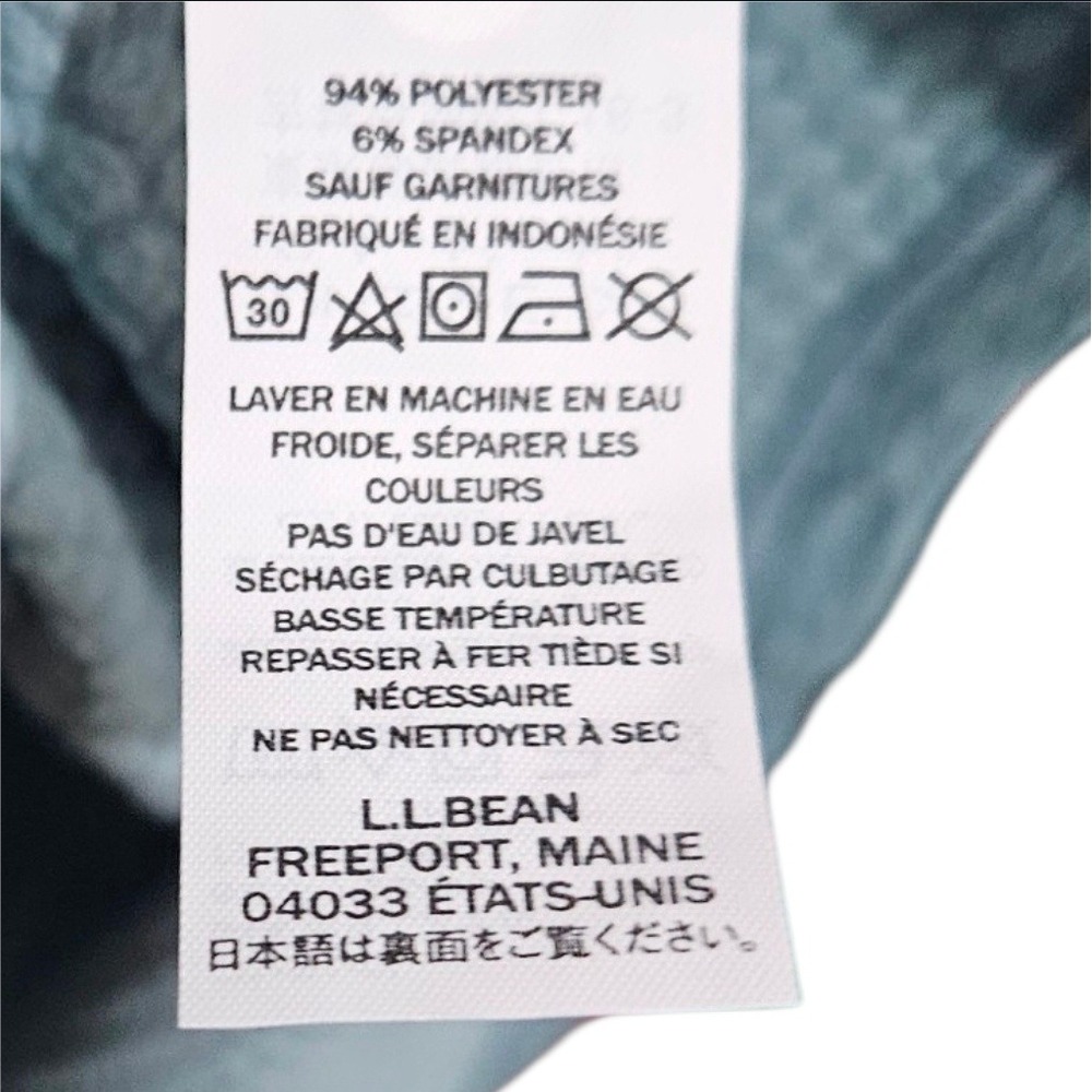 LL Bean Mens Active Quarter Zip Hoodie Blue Gray Heathered XXXL 3XL 521237 - Picture 6 of 8